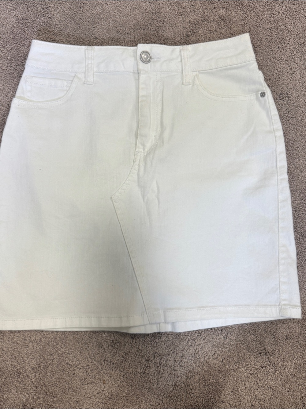 Anko White Denim Mini Skirt